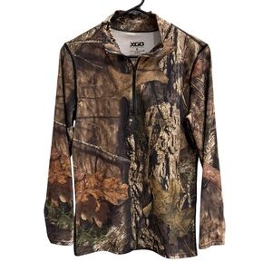 XGO Mossy Oak Break Up Country 1/4 Zip Shirt Camo Size Medium